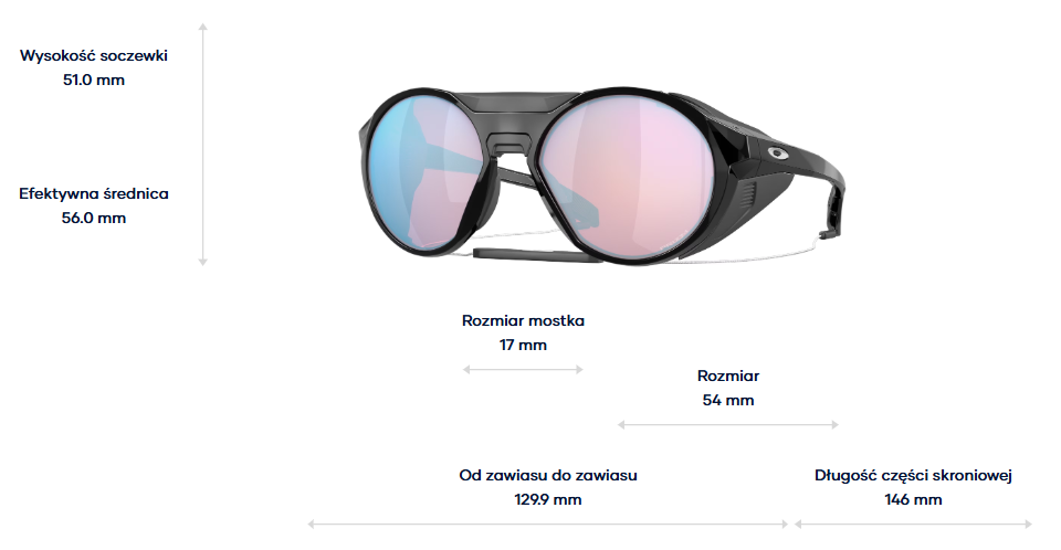 Oakley Okulary przeciwsłoneczne CLIFDEN Matte Balsam / Prizm Snow Black Iridium OO9440-27