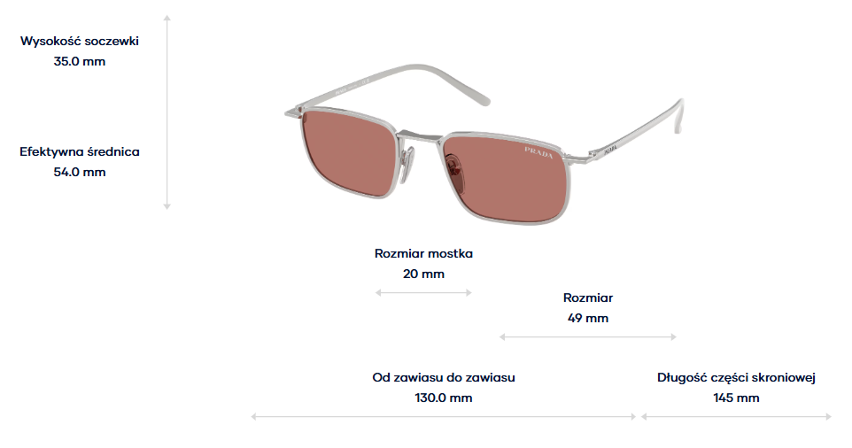 Prada Okulary przeciwsłoneczne PR D52S-1BC80W