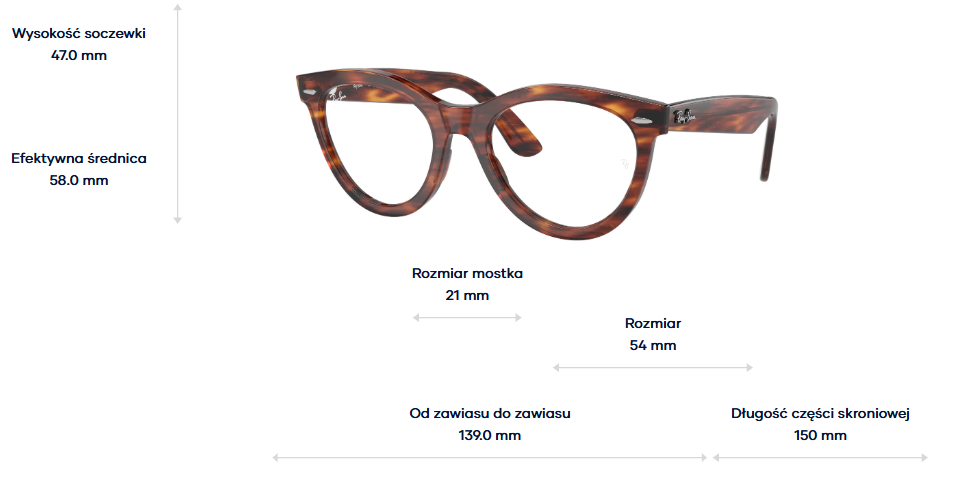 Ray-Ban Okulary korekcyjne WAYFARER WAY RX2241V-2144