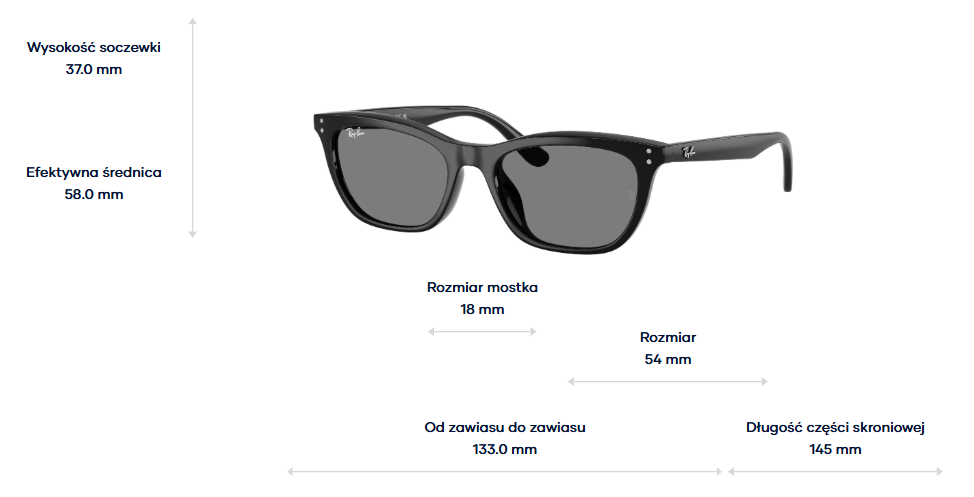 Ray-Ban Okulary przeciwsłoneczne RB4474D-901/87