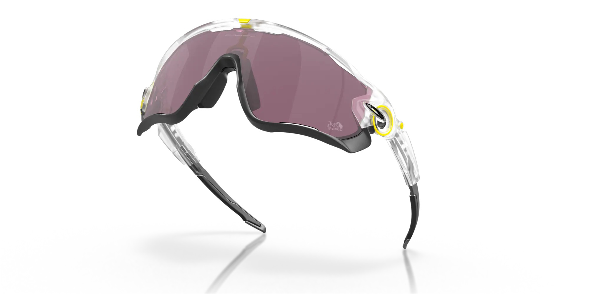 Oakley Okulary przeciwsłoneczne JAWBREAKER Tour de France 2022 Matte Clear/Prizm Road Black OO9290-72