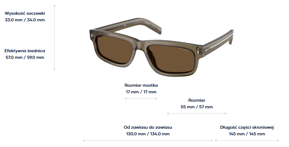 Prada Okulary przeciwsłoneczne PRB11S-18T70F