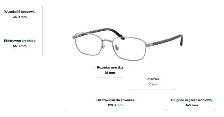 Ray-Ban Okulary korekcyjne RX6551D-2502