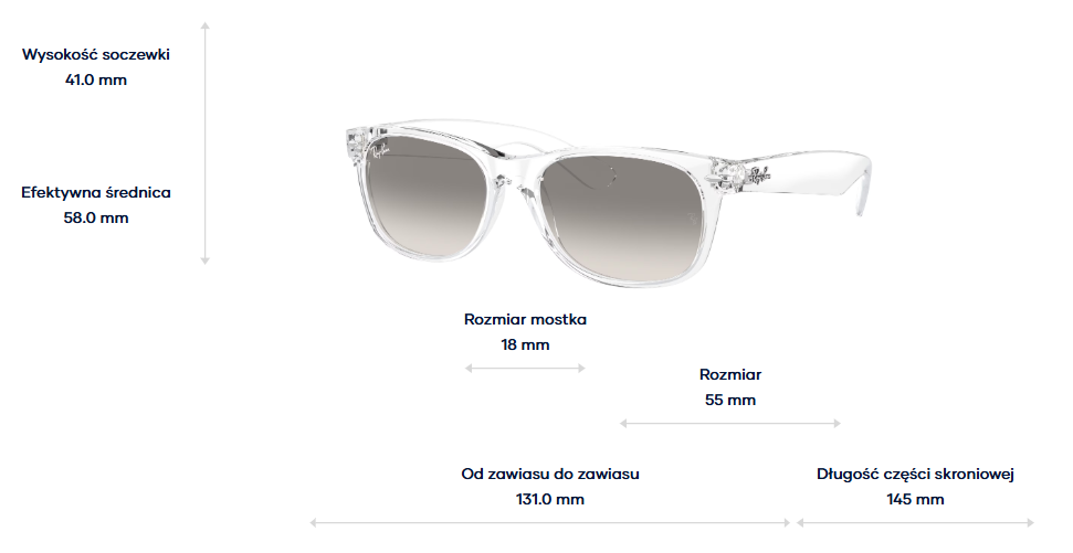 Ray-Ban Okulary przeciwsłoneczne NEW WAYFARER RB2132-677432