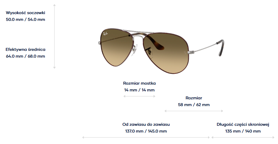 Ray-Ban Sunglasses AVIATOR RB3025-92700A