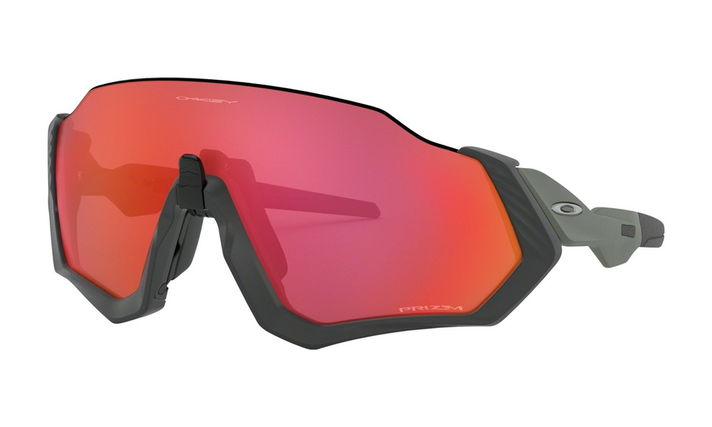 Oakley Okulary przeciwsłoneczne FLIGHT JACKET Matte Steel/Prizm Trail Torch OO9401-17