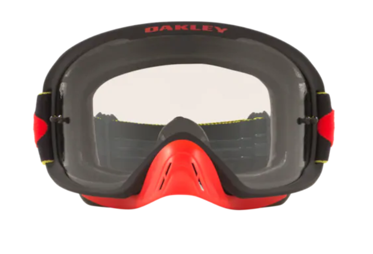 Gogle O-FRAME 2.0 PRO MX.MTB Tuff Blocks Yellow Red/Clear OO7115-25