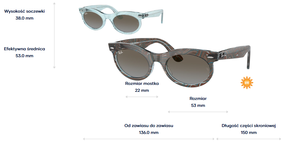 Ray-Ban Okulary przeciwsłoneczne WAYFARER OVAL RB2242-138596