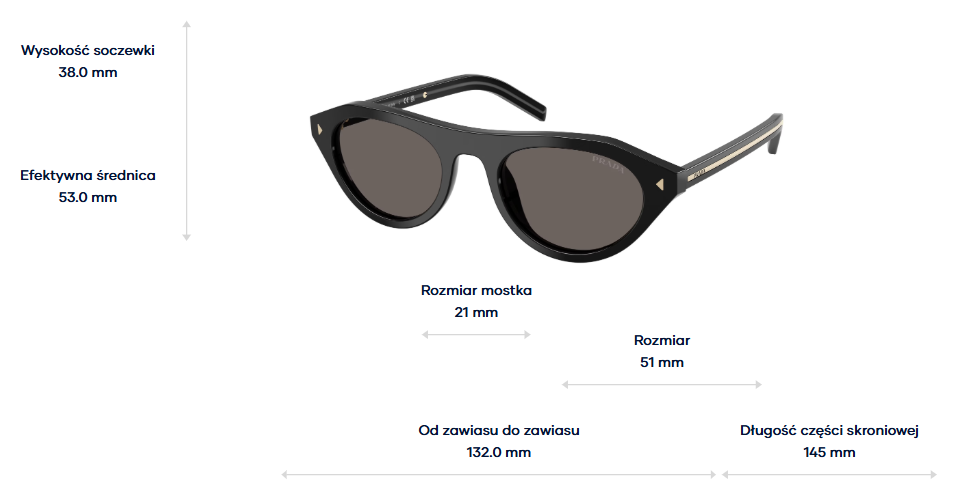 Prada Okulary przeciwsłoneczne PR B15S-16K731