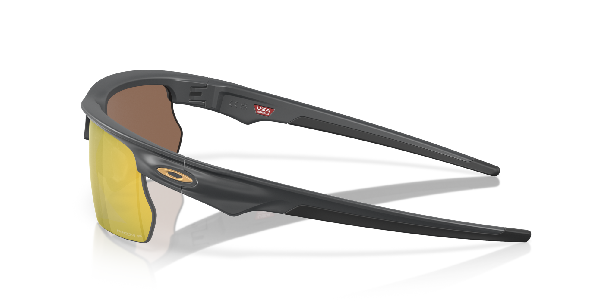 Oakley Okulary przeciwsłoneczne BISPHAERA Matte Carbon / Prizm 24k Polarized OO9400-12