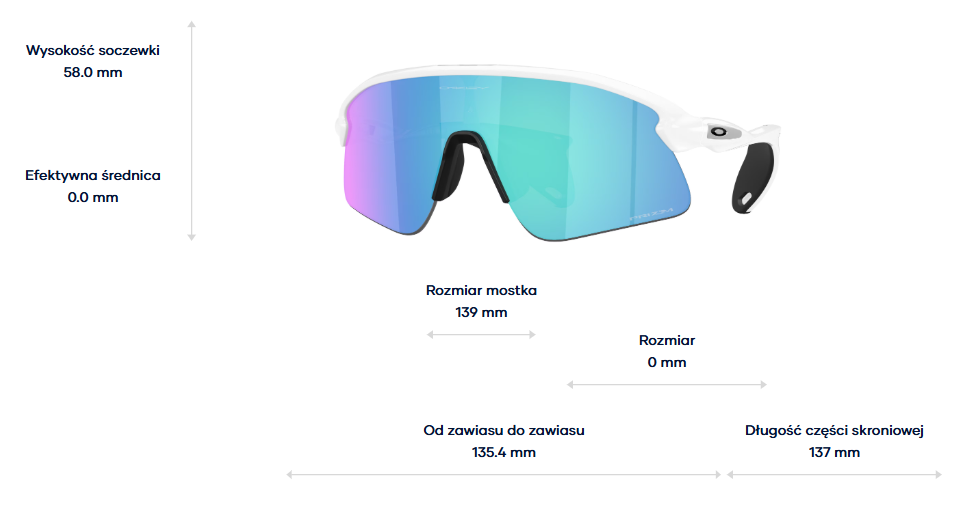 Oakley Okulary przeciwsłoneczne Stunt Devil Matte White / Prizm Sapphire OO9517-04