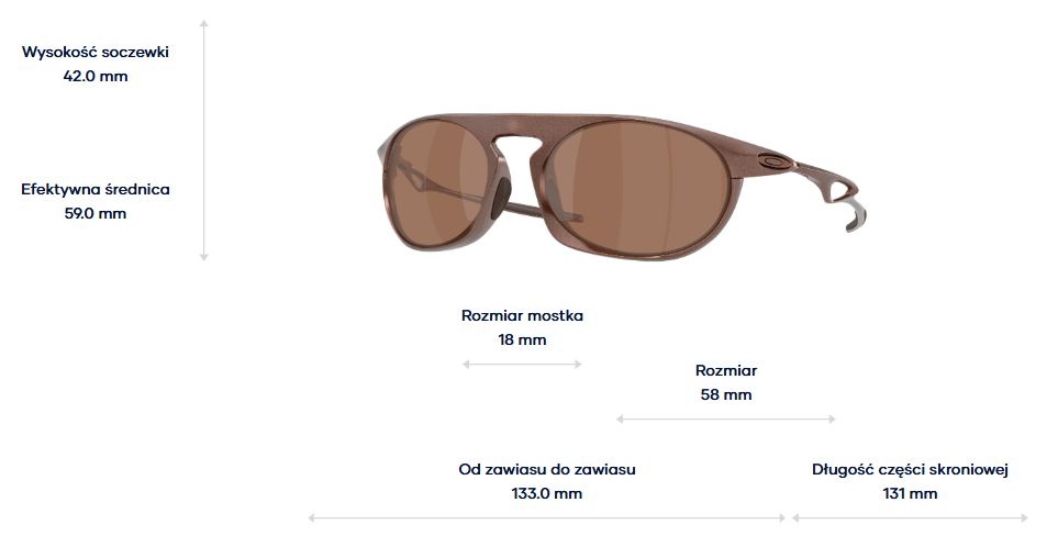 Oakley Okulary przeciwsłoneczne Matte Mahogany / Prizm Tungsten OO4065-03