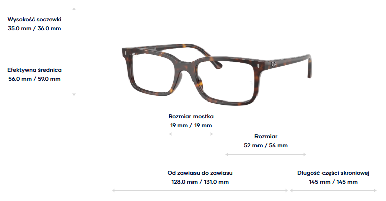 Ray-Ban Vista Okulary korekcyjne RX5445-2012