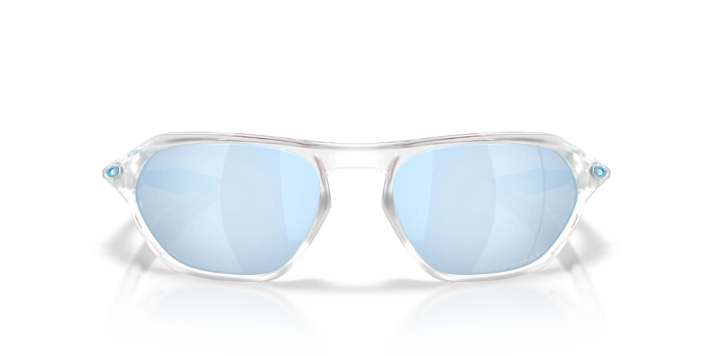 Oakley Sunglasses CAGE JACKET Matte Clear/Prizm Deep Water Polarized OO9537-02