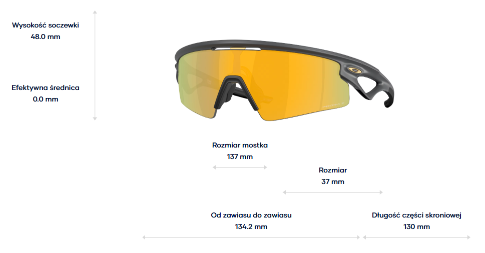 Oakley Okulary przeciwsłoneczne SPHAERA STRIKE Matte Carbon / Prizm 24k Polarized OO9531-03