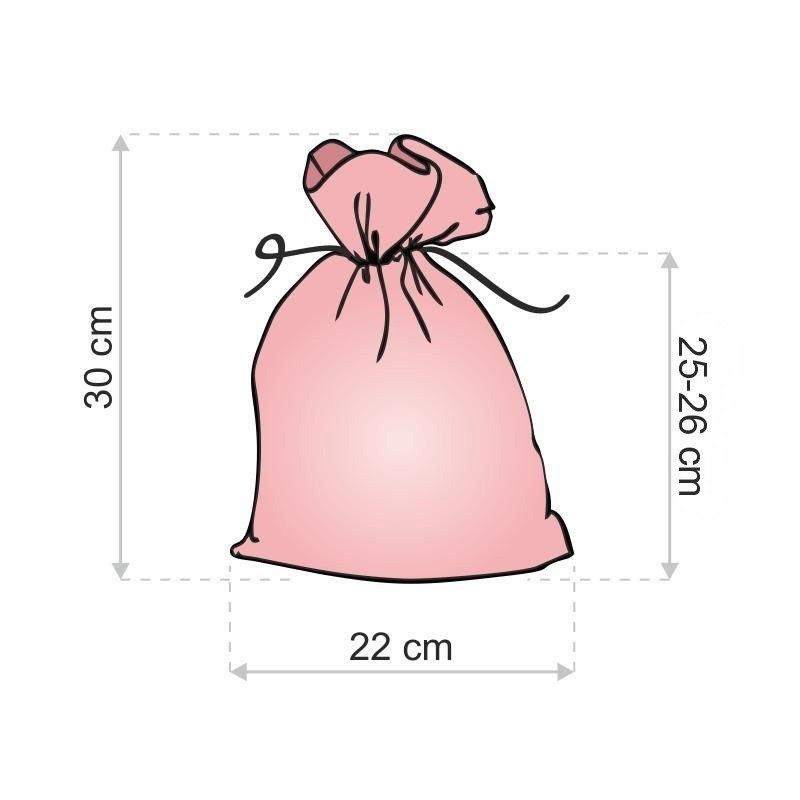 Woreczek prezentowy jutowy czerwony 