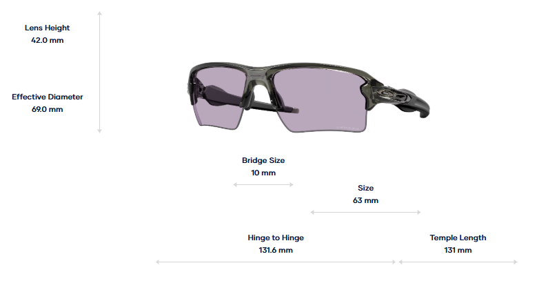 Oakley Okulary przeciwsłoneczne FLAK 2.0 XXL Grey Smoke / Prizm Slate OO9488-10