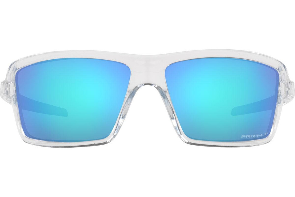 Oakley Sunglasses CABLES OO9129-05 Polished Clear, Prizm Sapphire Polarized