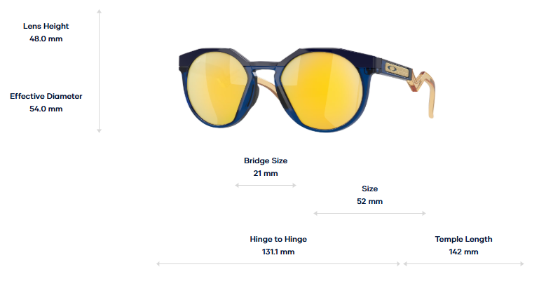 Oakley Sunglasses HSTN Navy transparent blue / Prizm 24k polarized OO9242-11