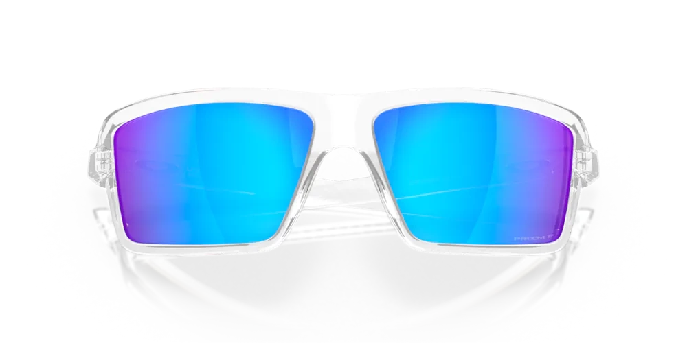 Oakley Sunglasses CABLES OO9129-05 Polished Clear, Prizm Sapphire Polarized
