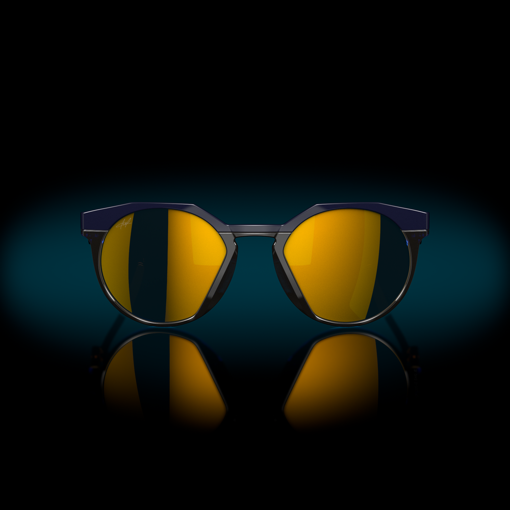 Oakley Okulary przeciwsłoneczne HSTN Kylian Mbappé Signature Navy Transparent Blue / Prizm 24k Polarized OO9242-11