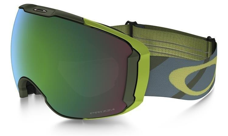 OAKLEY Goggle AIRBRAKE XL Hazard Bar Army Iron/Prizm Jade Iridium & Prizm Sapphire Iridium OO7071-18