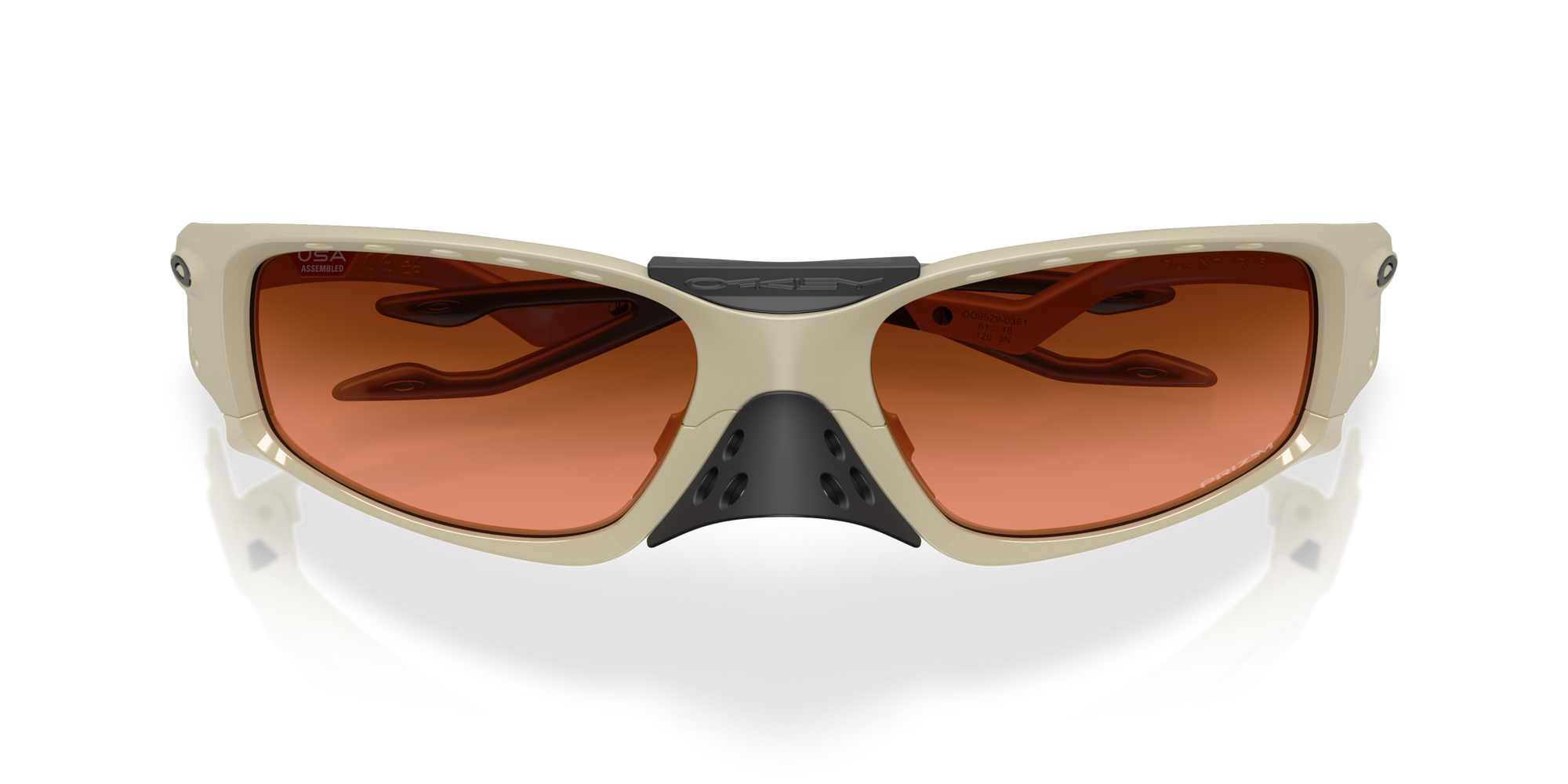 Oakley Okulary przeciwsłoneczne PLANTARIS SQ Matte Sand / Prizm Brown Gradient OO9529-03