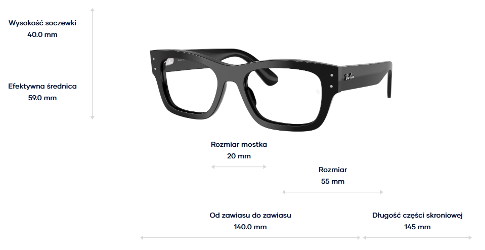 Ray-Ban Vista Okulary korekcyjne Joseph RX7683V-2000