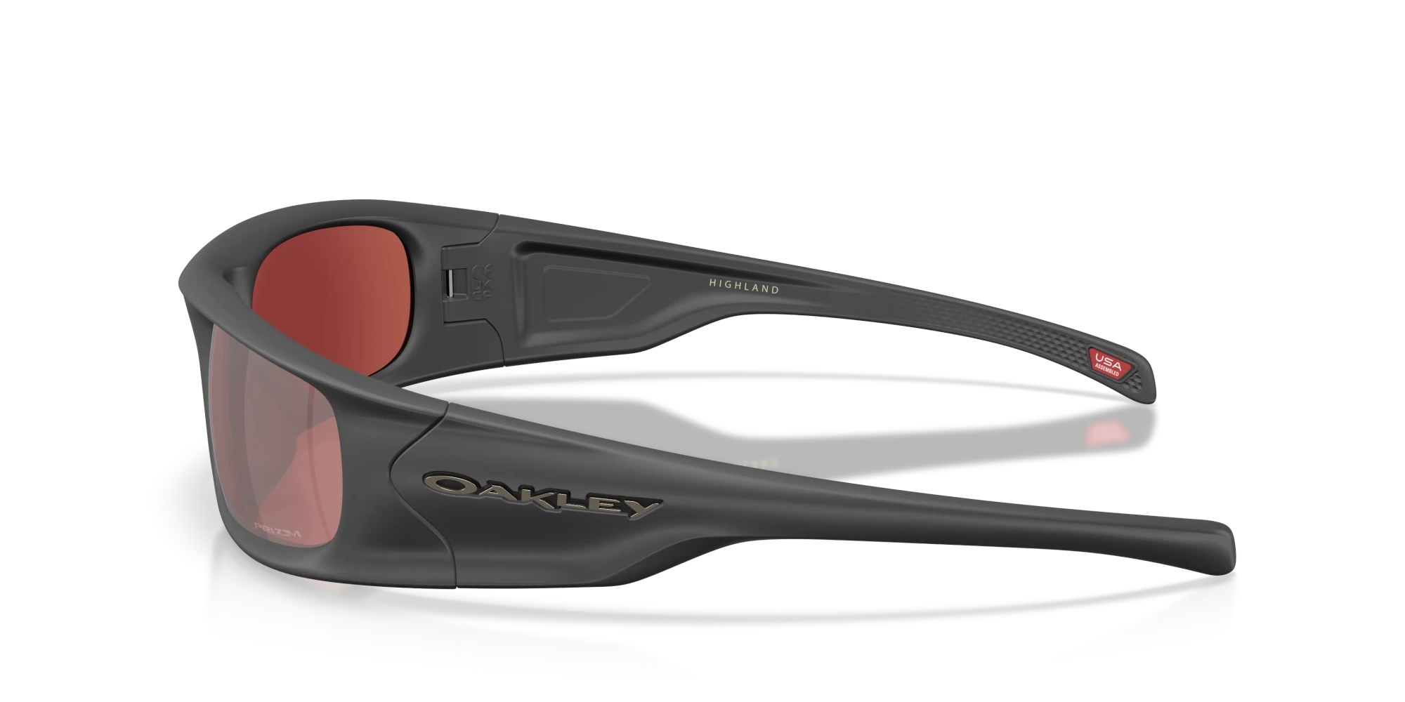 Oakley Okulary przeciwsłoneczne HIGHLAND Black Suede/Prizm Snow Black Iridium OO9522-09