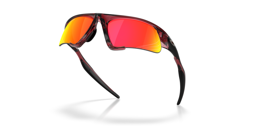 Oakley Okulary przeciwsłoneczne SUTURE JACKET Basecamp Collection Transparent Iron Red/Prizm Ruby OO9532-12