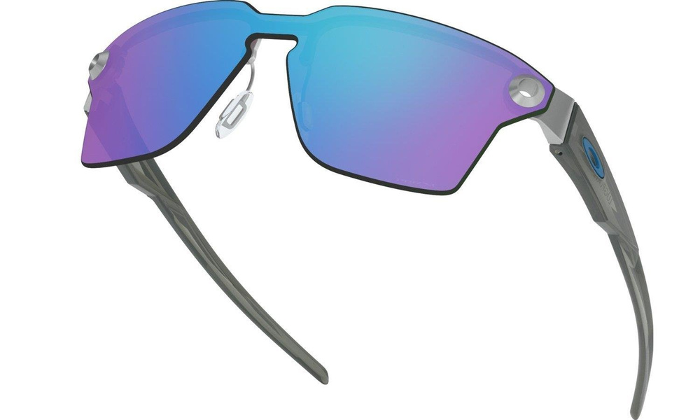 Oakley Sunglasses LUGPLATE Satin Chrome/Prizm Sapphire OO4139-03