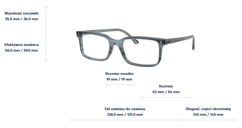 Ray-Ban Vista Okulary korekcyjne RX5445-8456