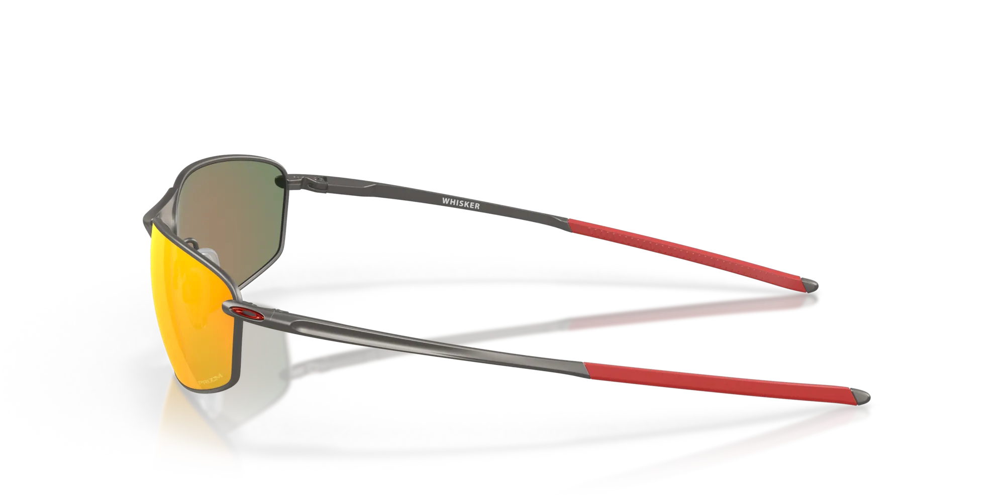 Oakley Sunglasses WHISKER Matte Gunmetal/Prizm Ruby OO4141-02