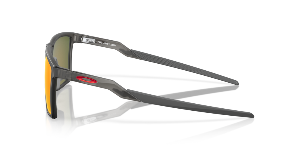 Oakley Sunglasses FUTURITY SUN Satin Grey Smoke / Prizm Ruby Polarized OO9482-04