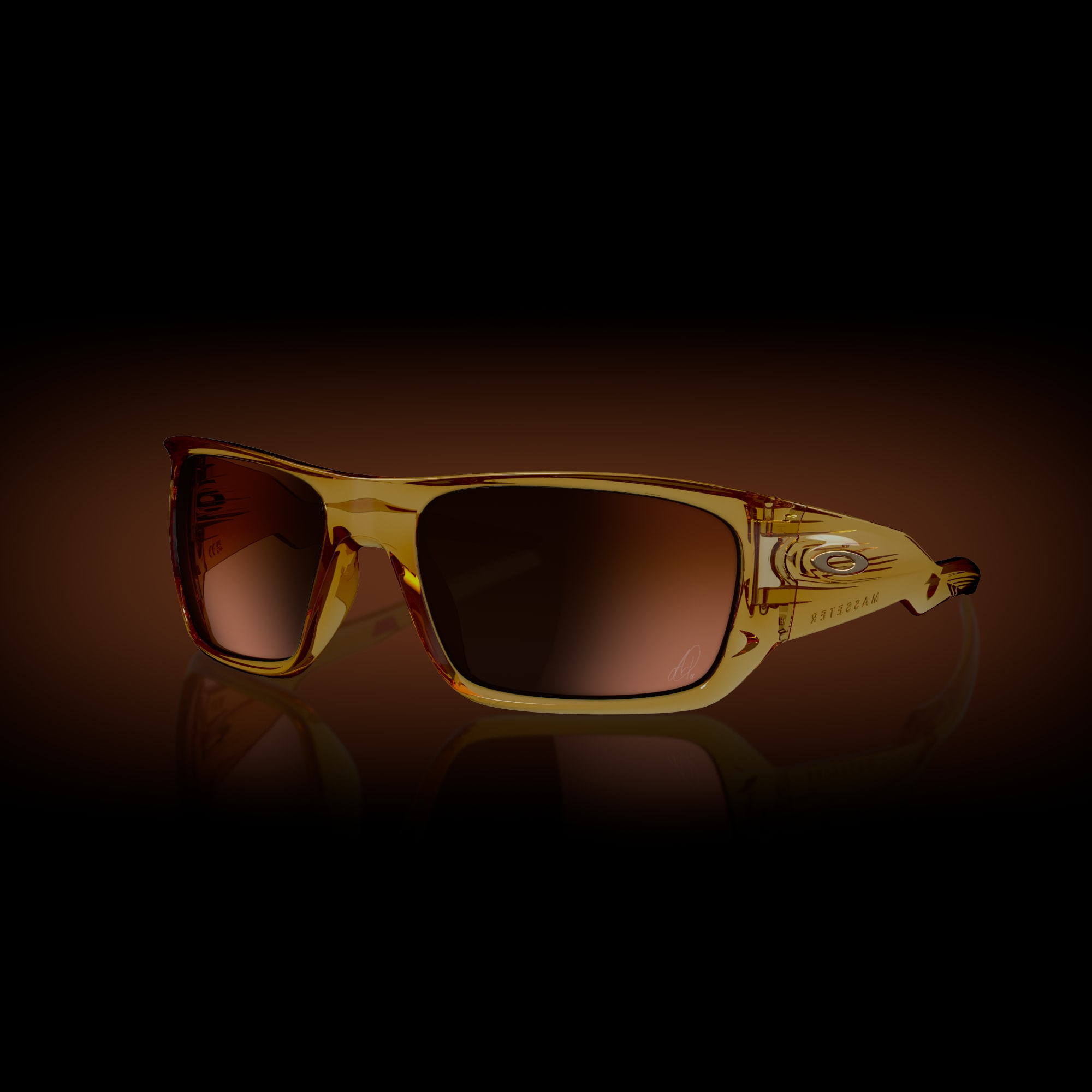 Oakley Okulary przeciwsłoneczne Alexia Putellas MASSETER Translucent light curry / Prizm brown gradient OO9486-08