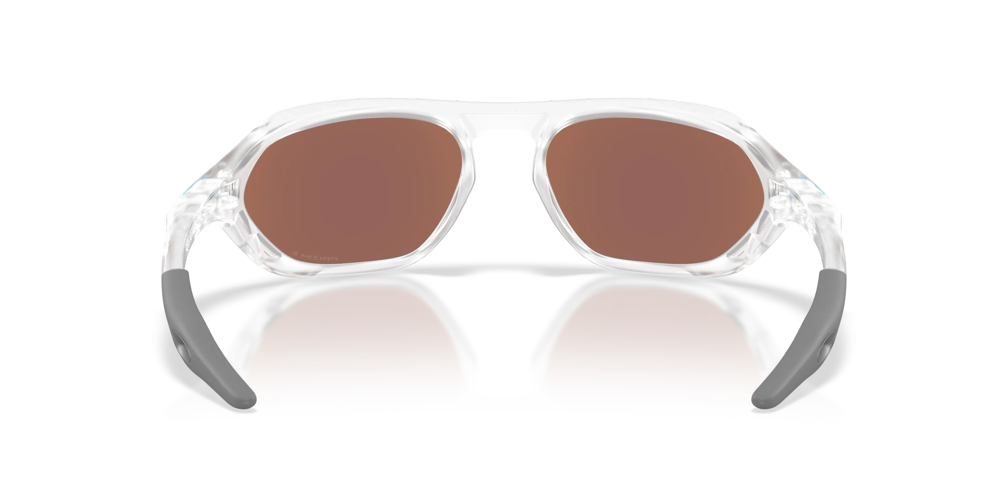 Oakley Sunglasses CAGE JACKET Matte Clear/Prizm Deep Water Polarized OO9537-02