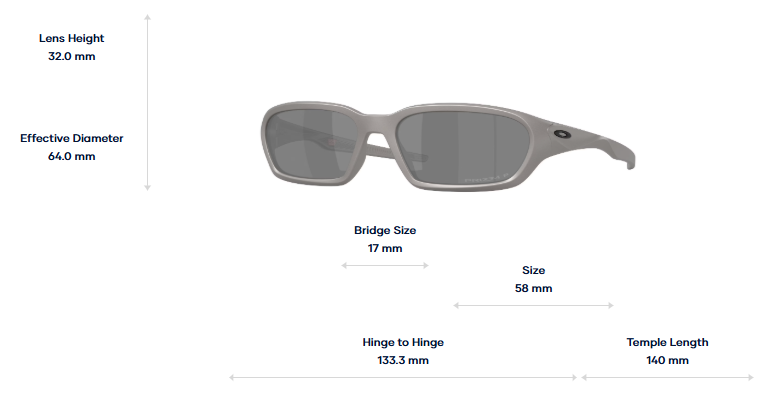 Oakley Okulary przeciwsłoneczne TERRAFORMA Titanium / Prizm Black Polarized OO9530-05