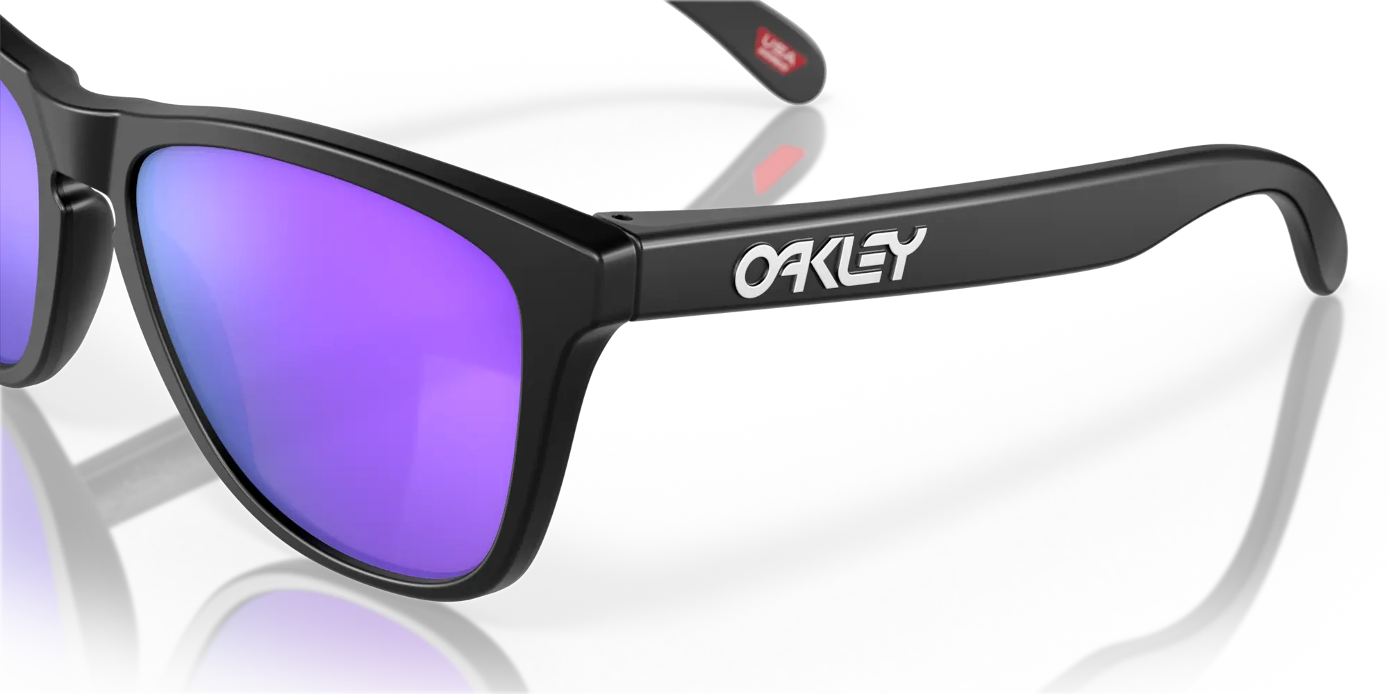 Oakley Okulary przeciwsłoneczne FROGSKINS Matte Black/Prizm Violet OO9013-H6