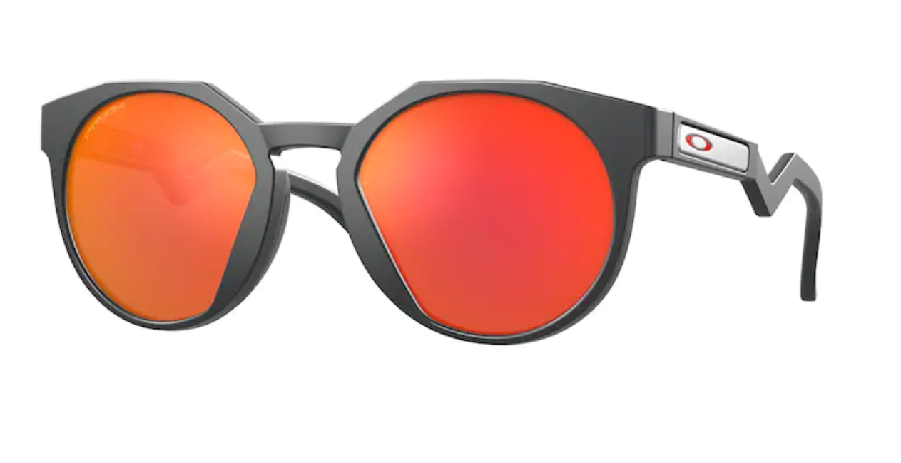 Oakley Okulary przeciwsłoneczne HSTN Matte Carbon/Prizm Ruby OO9464-03