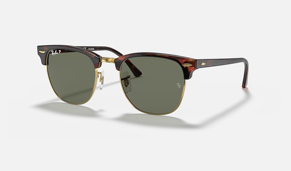 Ray-Ban Okulary przeciwsłoneczne z polaryzacją CLUBMASTER RB3016-990/58