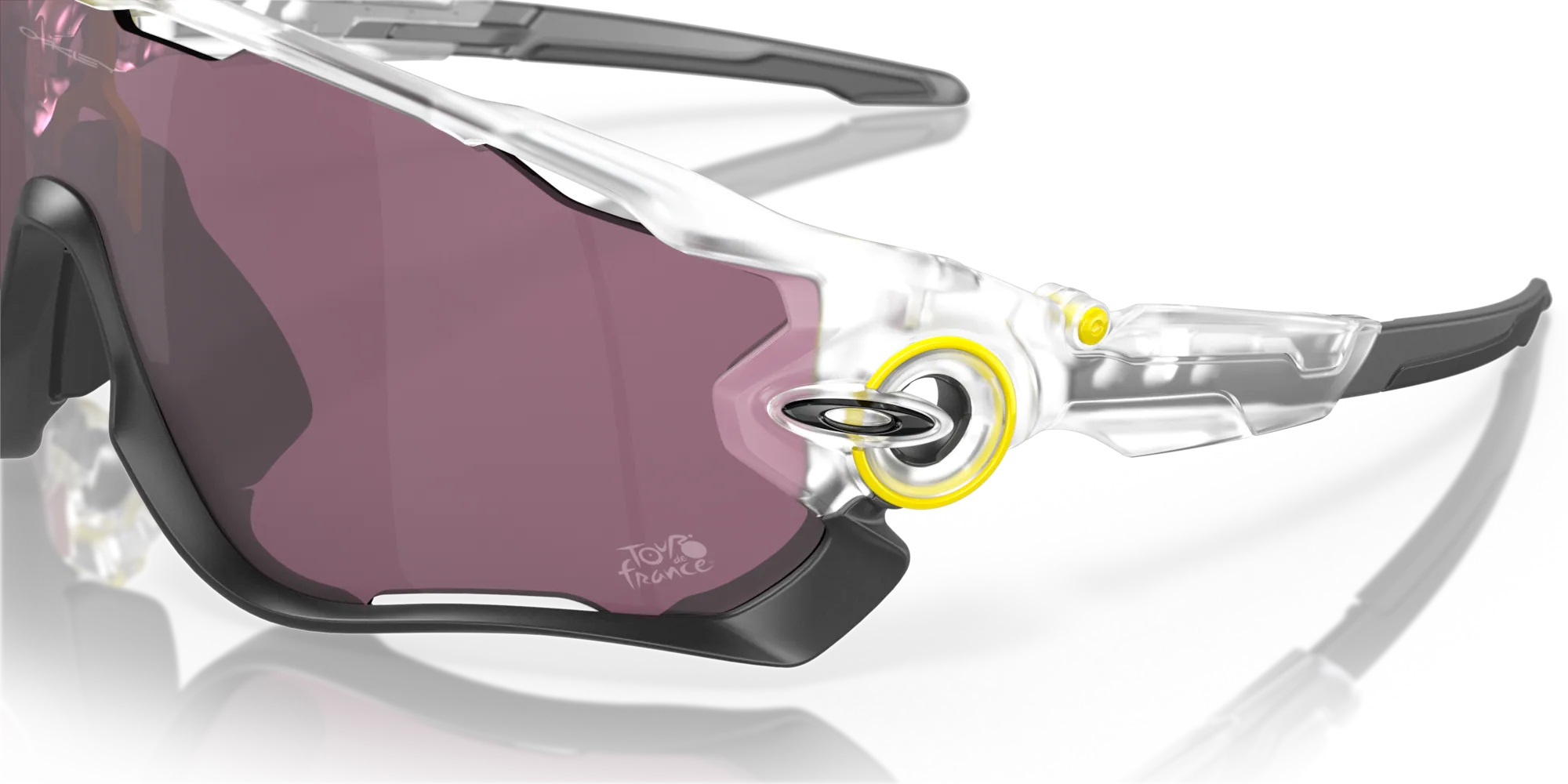 Oakley Okulary przeciwsłoneczne JAWBREAKER Tour de France 2022 Matte Clear/Prizm Road Black OO9290-72