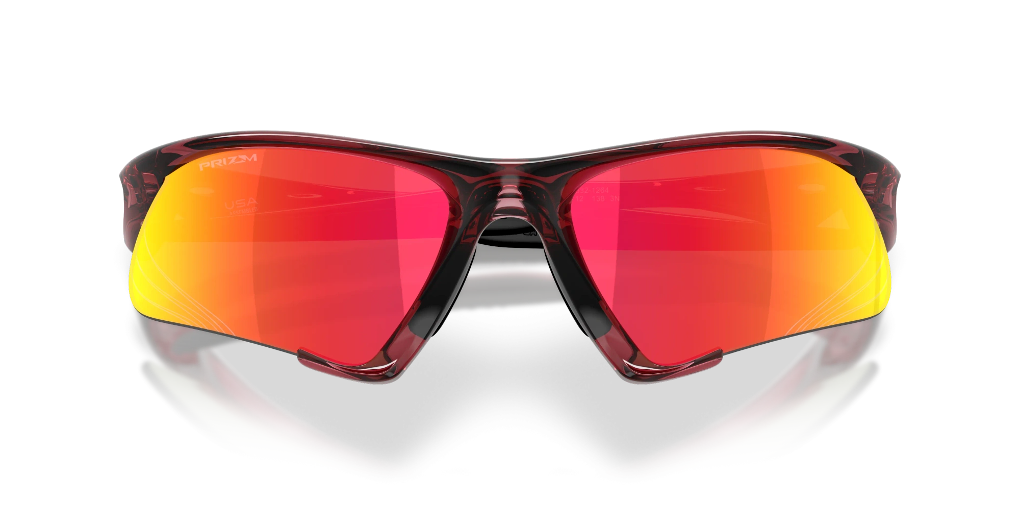 Oakley Sunglasses SUTURE JACKET Basecamp Collection Transparent Iron Red/Prizm Ruby OO9532-12