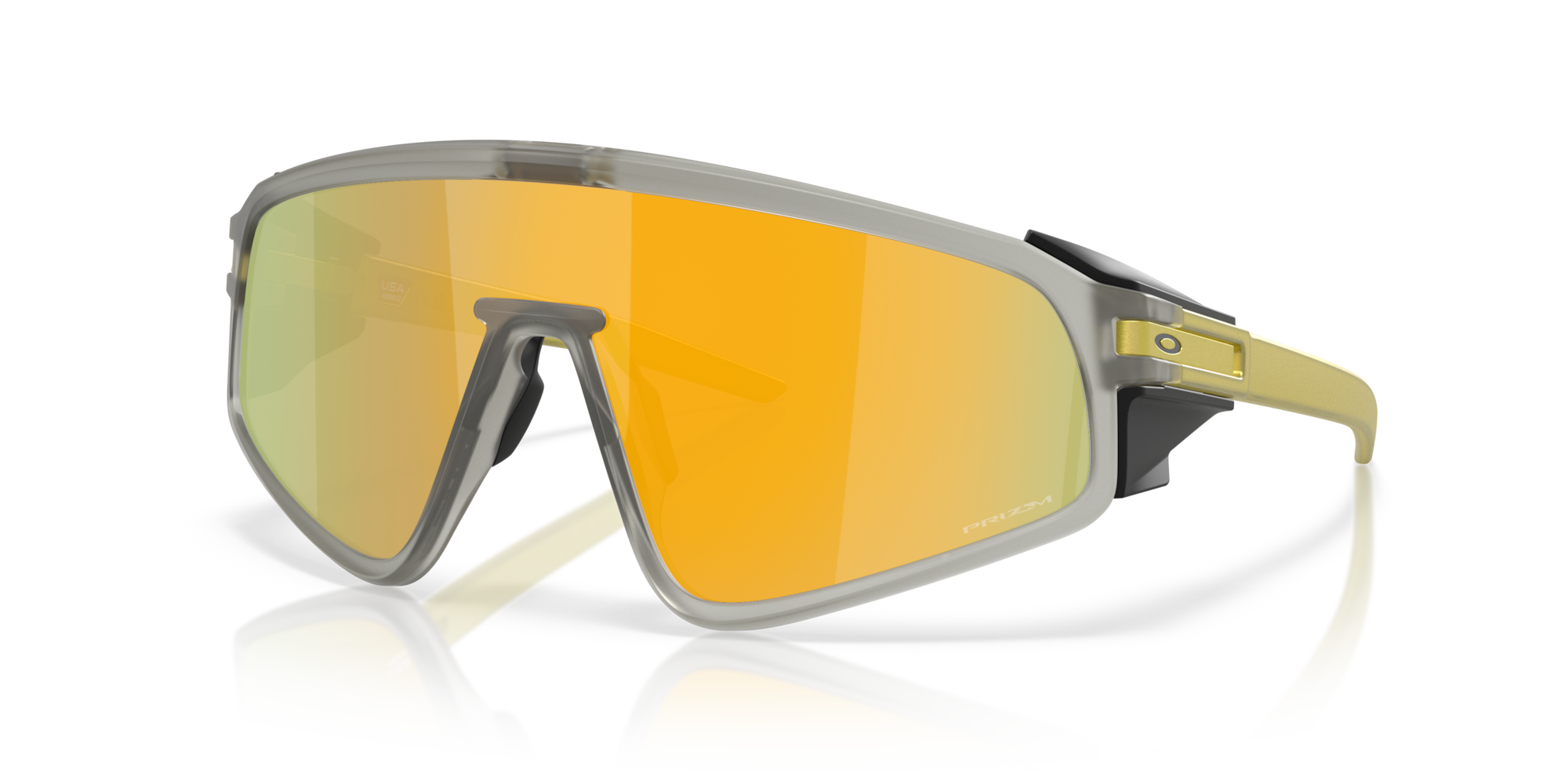Oakley Okulary przeciwsłoneczne Latch Panel Matte Grey Ink / Prizm 24k OO9404-24