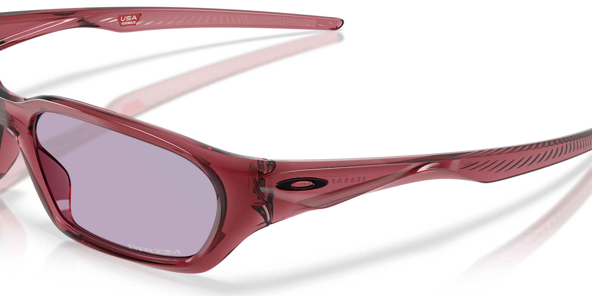 Oakley Okulary przeciwsłoneczne TERRAFORMA Basecamp Collection Transparent Iron Red/Prizm Slate OO9530-10