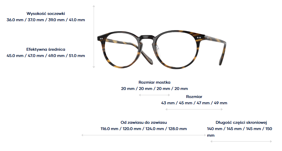 Oliver Peoples Okulary korekcyjne RILEY-R OV5004-1003