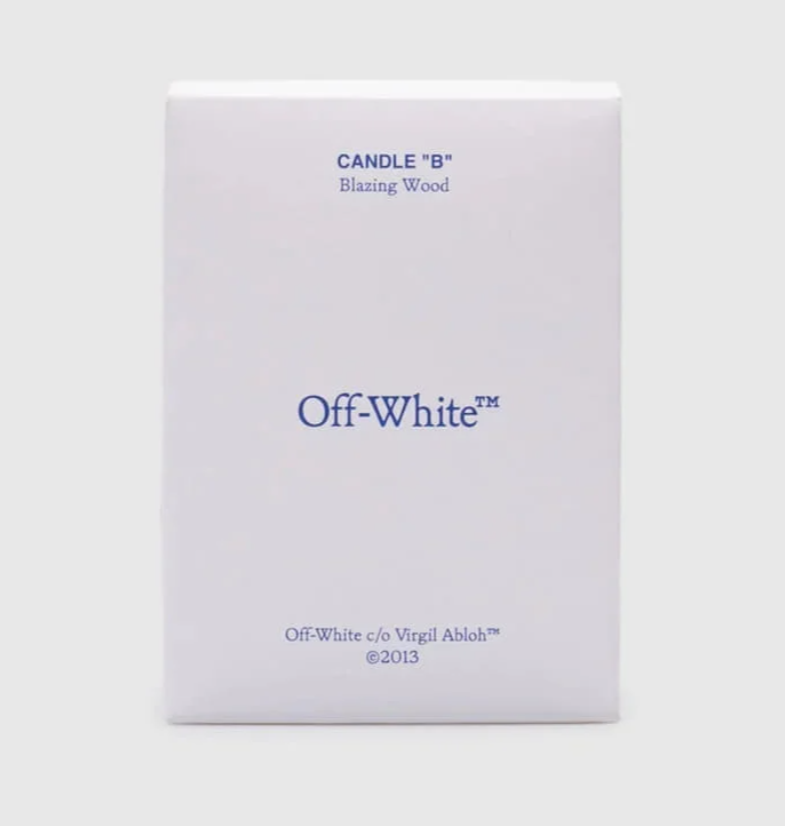 Świeca zapachowa Off-White™ BEAUTY  CANDLE "B" BLAZING WOOD (200 gr)