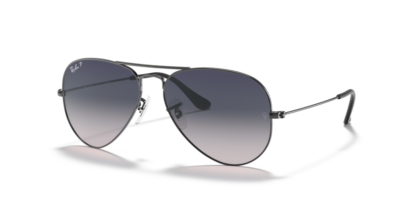 Ray-Ban Okulary przeciwsłoneczne z polaryzacją AVIATOR LARGE METAL RB3025 - 004/78