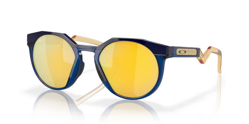 Oakley Okulary przeciwsłoneczne HSTN Kylian Mbappé Signature Navy Transparent Blue / Prizm 24k Polarized OO9242-11