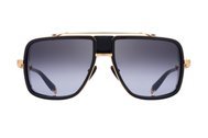 Balmain Okulary przeciwsłoneczne BPS-104A Gold-tone and black metal O.R. sunglasses