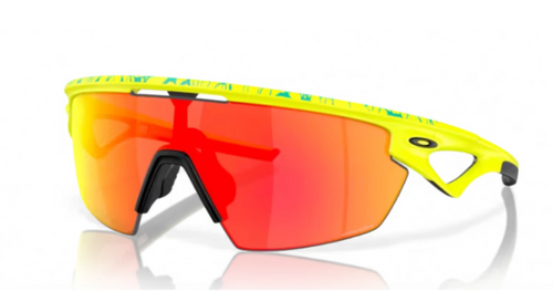 Oakley Okulary przeciwsłoneczne SPHAERA Matte Tennis Ball Yellow / Prizm Ruby OO9403-14